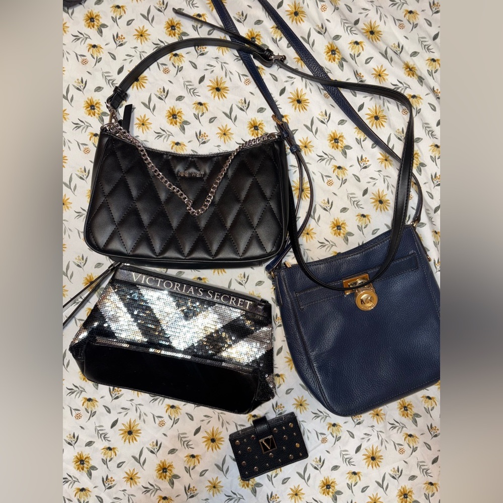 Women’s Handbag Bundle Michael Kors, Nine West, Victoria’s Secret + Wallet
